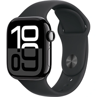 שעון חכם Apple Watch Series 10 GPS 42mm Jet Black Aluminium Case with Sport Band - S/M