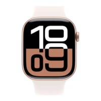 שעון חכם Apple Watch Series 10 GPS 46mm Rose Gold Aluminium Case with Light Blush Sport Band - M/L