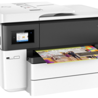מדפסת משולבת אלחוטית בפורמט רחב HP Officejet Pro 7740