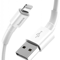 כבל סנכרון וטעינה Baseus Mini White Cable 1m USB-A To Apple Lightning
