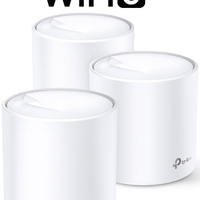 מגדיל טוח 3 יחידות TP-Link AX1800 Mesh Wi-Fi 6 System Deco X20