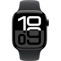 שעון חכם Apple Watch Series 10 GPS 42mm Jet Black Aluminium Case with Sport Band - S/M