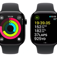 שעון חכם Apple Watch Series 10 GPS 46mm Jet Black Aluminium Case with Black Sport Band - M/L