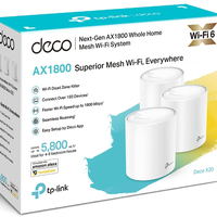מגדיל טוח 3 יחידות TP-Link AX1800 Mesh Wi-Fi 6 System Deco X20