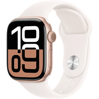שעון חכם Apple Watch Series 10 GPS 42mm Rose Gold Aluminium Case with Light Blush Sport Band - S/M