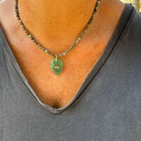 שרשרת חמסה ירוק משולב