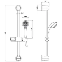 מוט קומפלט ראש 3 מצבים