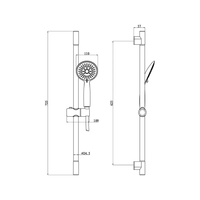 מוט קומפלט ראש 5 מצבים