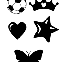 תיק שרוכים שקוף עם כיתוב ואלמנט