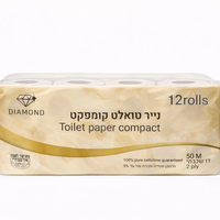 נייר טואלט קומפאקט 50 מטר 12 גלילים כשל