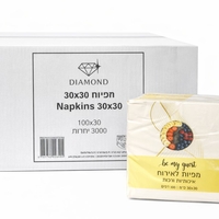 מפיות נייר לבן 100 י