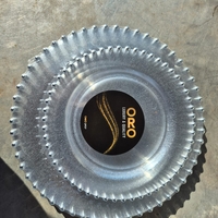 סט צלחות מהודר 16 יח' נצנץ כסף פנינים כסף