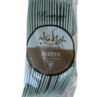 מזלגות פלסטיק איכותיות ירוק מנטה 40 יחידות