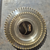 סט צלחות מהודר 16 יח' נצנץ זהב פנינים זהב