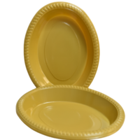מגש עמוק אובלי זהב 10 יחידות