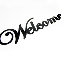 שלט ברוכים הבאים Welcome | עשוי עץ או פרספקס