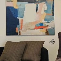 תמונת קטיפה הדפס אבסטרקט 2