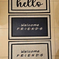 שטיחון גומי לכניסה hello