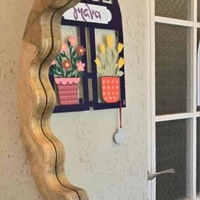 מראת עץ מסולסלת