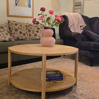 שולחן סלון עץ גומי