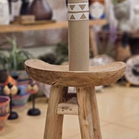 שרפרף כסא עץ טיק