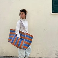 תיק פסים דגם לוני ענק 2