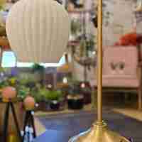 מנורת גולי זכוכית אגס לבן