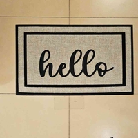 שטיחון גומי לכניסה hello