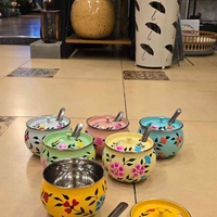 כלי נירוסטה מאוייר למלח/סוכר 1