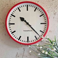 שעון קיר אדום