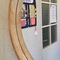 מראה מסגרת עץ