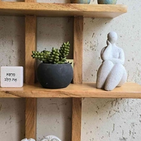 מדף עץ 4 קומות