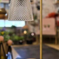 מנורת שירי זכוכית גלי