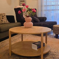 שולחן סלון עץ גומי