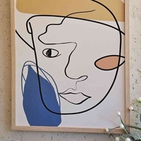 תמונת קנבס פנים צבעוני