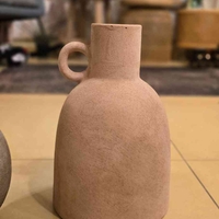 אגרטל טרקוטה וינטג' חום בהיר