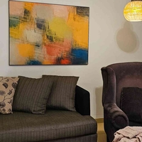 תמונת קטיפה הדפס אבסטרקט 1