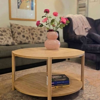 שולחן סלון עץ גומי