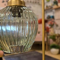 מנורת גולי זכוכית אגס ירקרק