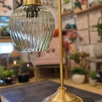 מנורת גולי זכוכית אגס ירקרק