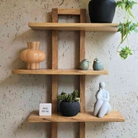 מדף עץ 4 קומות