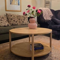 שולחן סלון עץ גומי