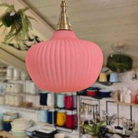 מנורת זכוכית רלי פסים בזוקה