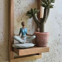 מדף עץ מסגרת