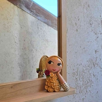 מראת מדף עץ