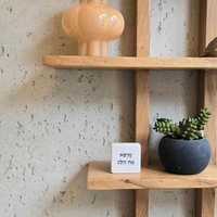 מדף עץ 4 קומות