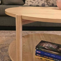 שולחן סלון עץ גומי