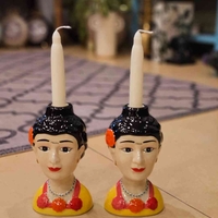 זוג פמוטי פרידה קאלו אדום