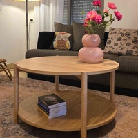 שולחן סלון עץ גומי