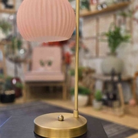 מנורת שירי זכוכית ורדית